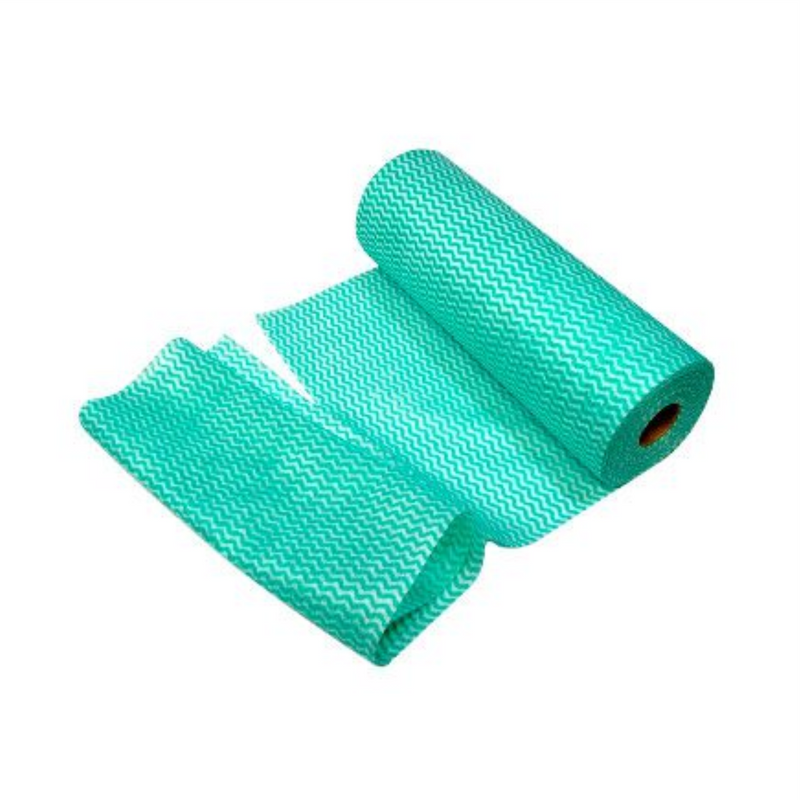 Pano Multiuso Verde 30cmX25m Rolo 50 Panos - Descarpack