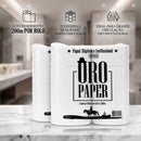 Papel Higiênico Branco 200m 8 rolos - Oropaper