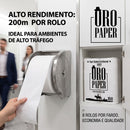 Papel Higiênico Branco 200m 8 rolos - Oropaper