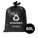 Saco de Lixo Preto 60 Litros 100un - Dr Luvas