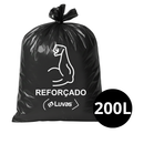 Saco De Lixo Preto 200L Reforçado 100un - Dr Luvas
