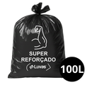 Saco De Lixo Preto 100L Super Reforçado 100un - Dr Luvas