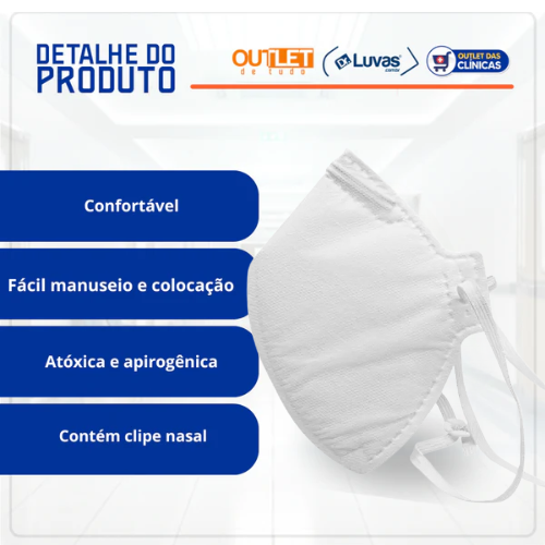 Mascara Respiratória PFF2 N95 1un - Nuca Neve