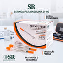 Seringa Insulina 0,5ml Com Agulha Fixa 30X0,80 100un - SR