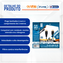 Cabo HDMI 2.0 Ultra HD 3D 4K Banhado À Ouro Tecido 3m - MB