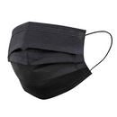 Máscara Cirúrgica Tripla TNT Preta Com Elástico 50un -  Talge