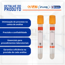 Tubo Para Coleta de Sangue Soro Gel 8,5ml Amarelo Ouro 100un - Descarpack