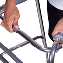 Andador de Alumínio Dobrável e Regulável Até 130kg - Supermedy