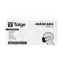 Máscara Cirúrgica Tripla TNT Preta Com Elástico 50un -  Talge