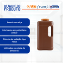 Coletor 24 horas Com Alça Ambar Tampa Laranja 3L unidade - Firstlab