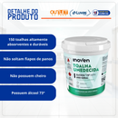 Toalha Umedecida Para Limpeza Geral Clínica Hospitalar TW1814 - Inoven