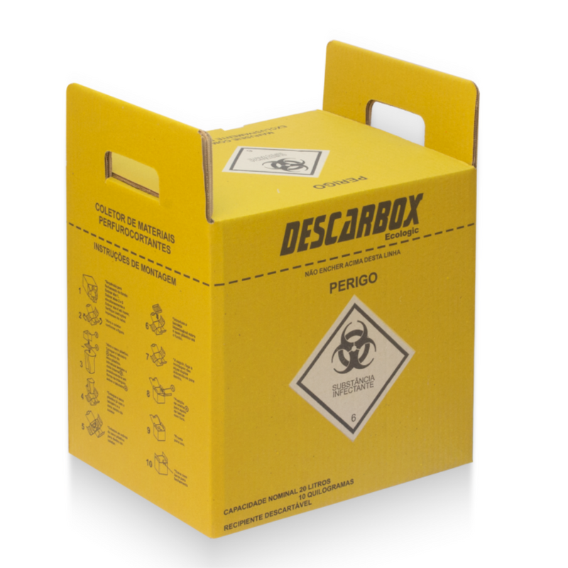 Coletor 13L Para Material Perfurocortante - Descarbox