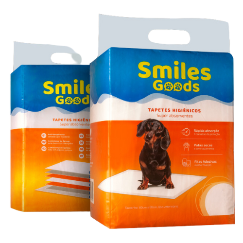 Tapete Higiênico Para Cães 60x80cm 7un - Smiles Goods