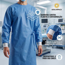 Avental Descartável Cirúrgico Estéril Azul - Descarpack