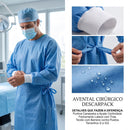 Avental Descartável Cirúrgico Estéril Azul - Descarpack