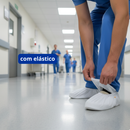 Sapatilha Propé Descartável 100 Unidades TNT Sanfonada Com Elástico Marca Dr. Luvas