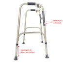 Andador 02 Barras Aço Inox - Supermedy