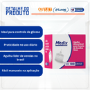 Agulha Para Caneta de Insulina 0,23x4mm 32G 100un - Medix