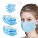 Máscara Cirúrgica Tripla Azul Com Elástico 50un - Vabene