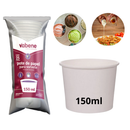 Pote de Papel Para Sorvete 150ml 25un Descartável Vabene