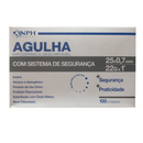 Agulha com dispositivo de segurança 25x0,70mm 100un - NPH Medical