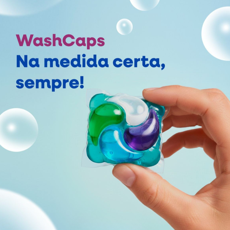 Lava Roupas Em Cápsulas Pacote 16un - Wash Caps