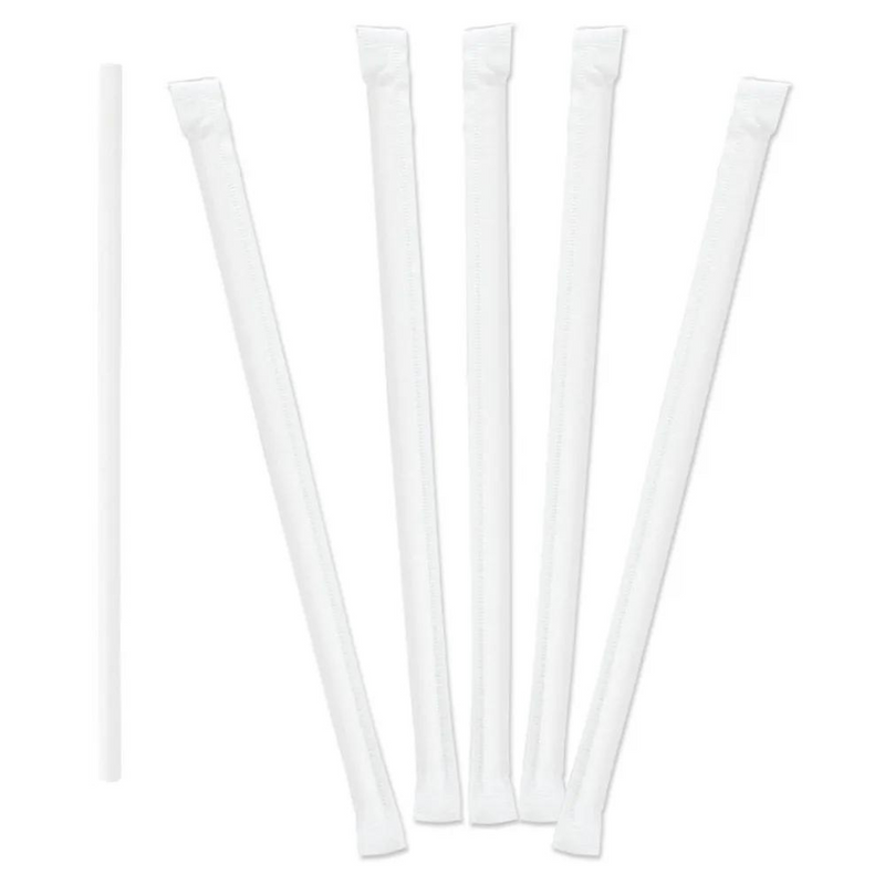 Canudo de Papel Branco 100un - Talge