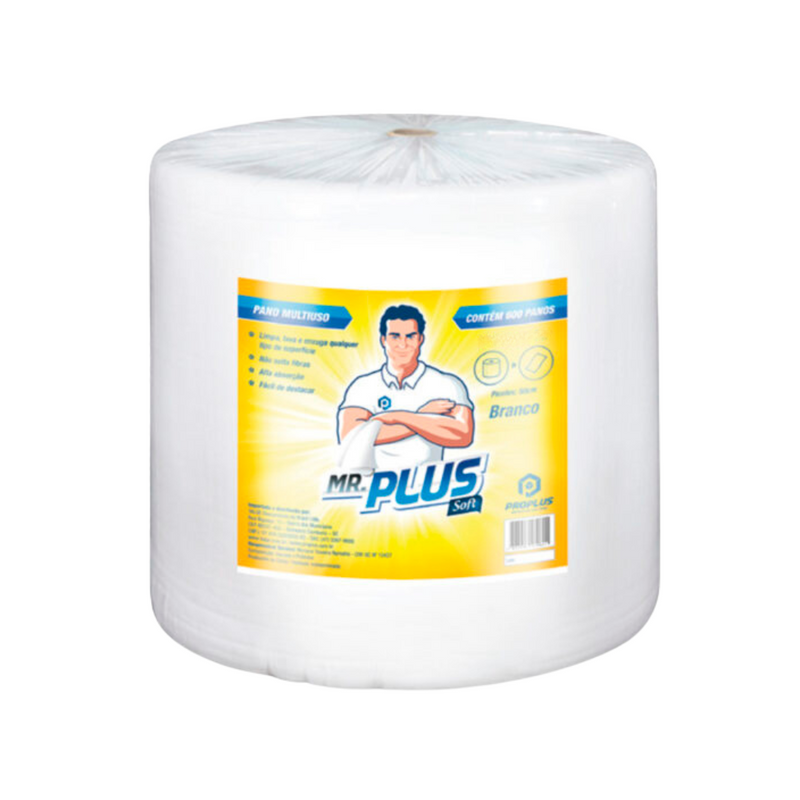 Pano Multiuso 28cm x 240m Branco - Talge Mr. Plus