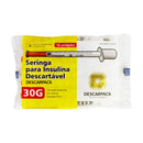 Seringa de Insulina 1ml Com Agulha 8,0x0,30 10un 30G - Descarpack