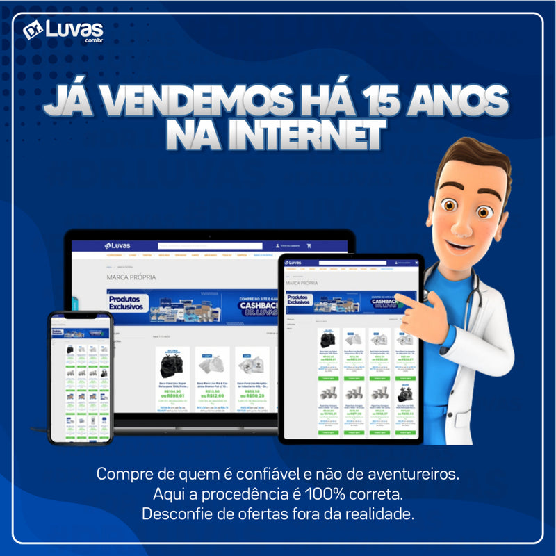 Luva Plástica Multiuso 100un - Talge