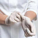 Luva de Procedimento Látex Branca Com Pó 100un - Descarpack