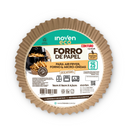 Forma Descartável Para Air Fryer Redonda Com Furo 24x25cm 25un - Inoven