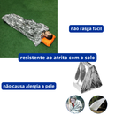 Manta Térmica Aluminizada 2,10x1,40m - Resgate SP