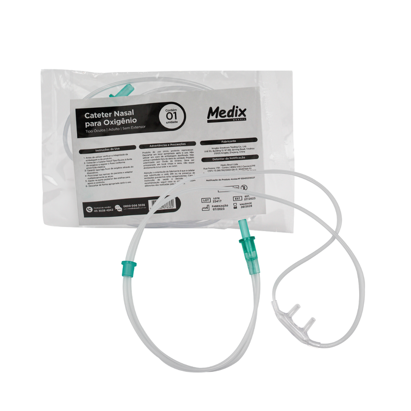 Cateter Nasal Tipo Óculos Para Oxigênio - Medix