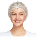 Touca Descartável Com Elástico Branca 100un - Vabene