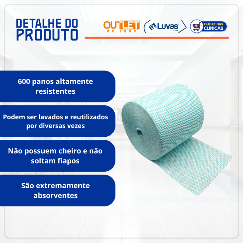 Pano Multiuso 20cm x 300m Verde - Inoven