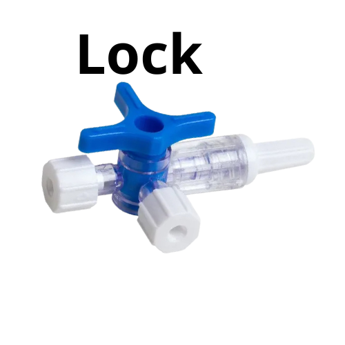 Torneira 3 Vias Luer Slip Luer lock - Medix