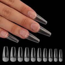 Unha Postiça Bailarina Curta Transparente 100un - Gwen