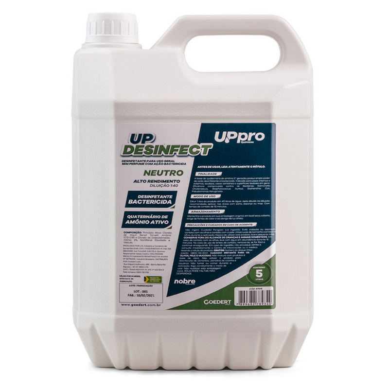 Desinfetante Multiuso Concentrado Neutro 5L - Up Pro Nobre