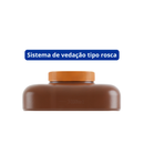 Coletor 24 horas Com Alça Ambar Tampa Laranja 3L unidade - Firstlab