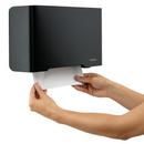 Dispenser Para Papel Toalha Interfolhas 3D Inox Preto - Select Nobre