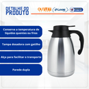 Garrafa Térmica 800ml Inox Escovado - Mood Nobre