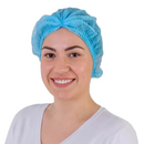 Touca Descartável TNT Azul 100un - Anadona