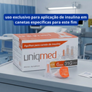 Agulha Para Caneta de Insulina 6mm 100un - Uniqmed