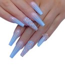 Unha Postiça Longa Realista Transparente 100un - Gwen