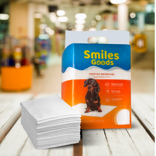 Tapete Higiênico Para Cães 60x55cm 7un - Smiles Goods