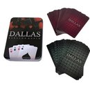 Jogo de Baralho Duplo Com Estojo Em Lata - Dallas MB
