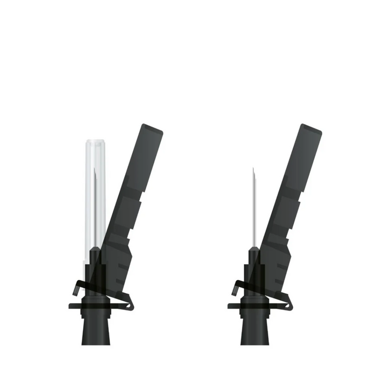Agulha Com Dispositivo de Segurança 30x0,70mm 22G 100un - Descarpack