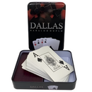 Jogo de Baralho Duplo Com Estojo Em Lata - Dallas MB