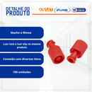 Tampa Vedante Macho/Fêmea Luer Lock 100un - Descarpack